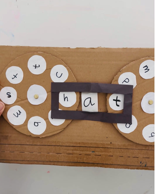 DIY CVC Word Spinner for Hands-On Learning