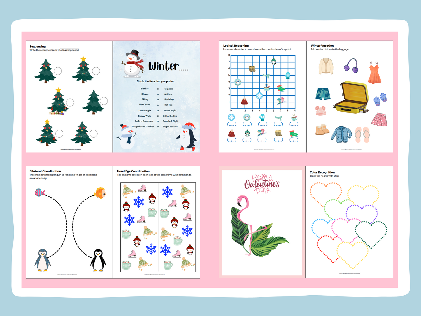 Winter Theme Learning Book