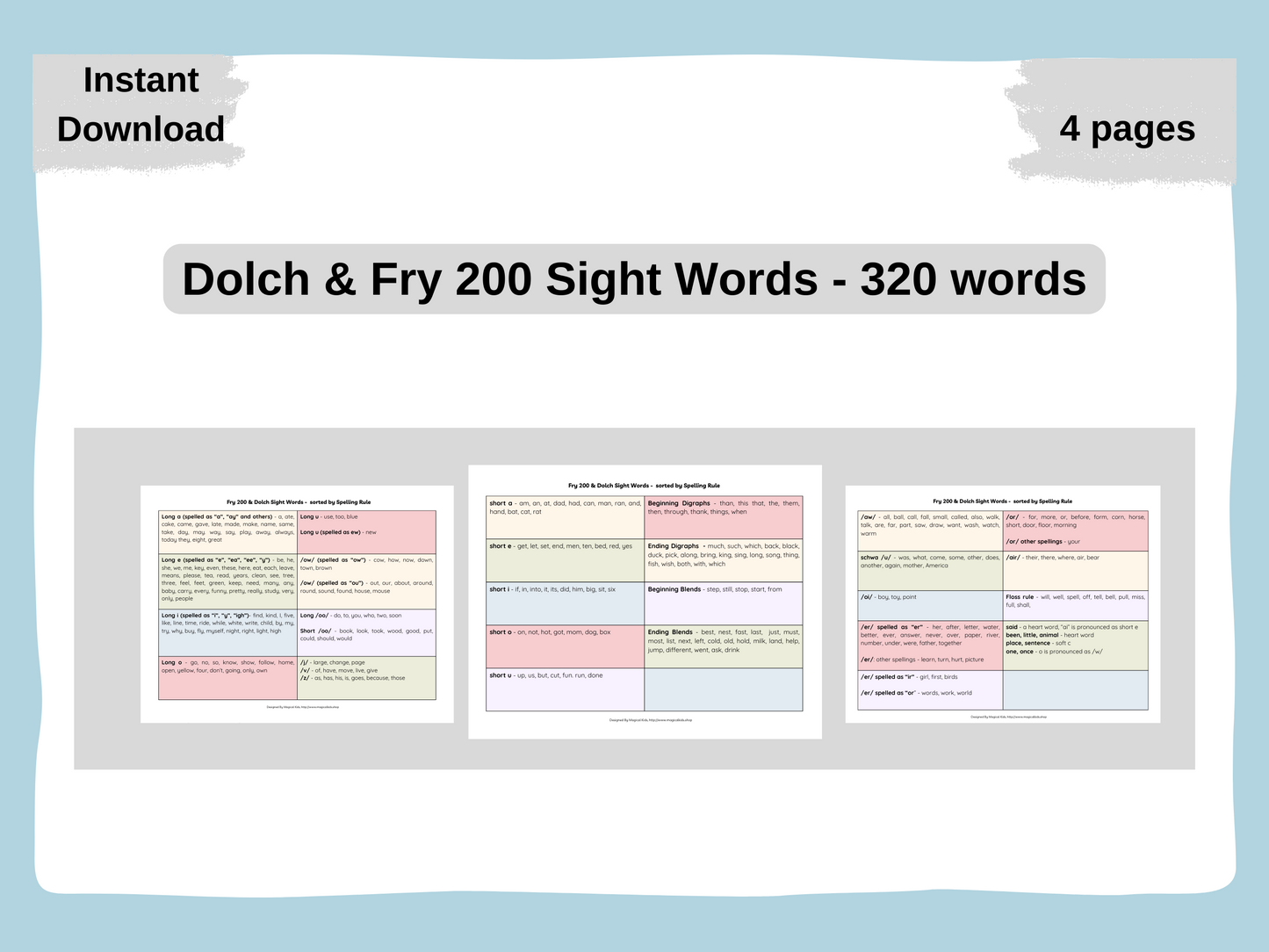 Dolch & Fry Sight Words