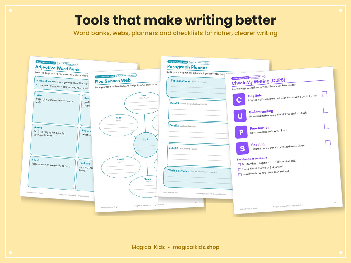 Read Fluently, Write Confidently: Fluency & Comprehension + Writing Prompts by Stage (Pre-K to Grade 3)