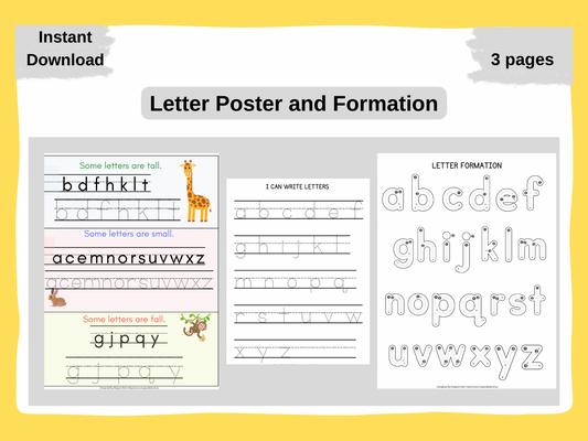 Letter Poster and Formation