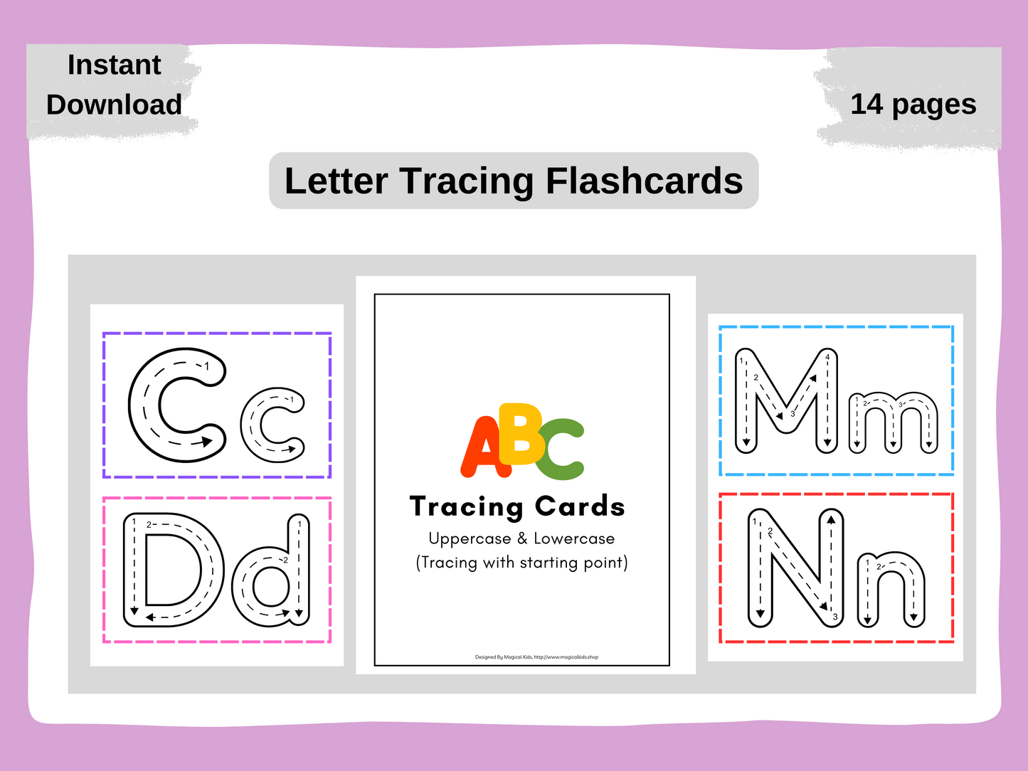 Letter Tracing Flashcards