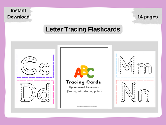 Letter Tracing Flashcards