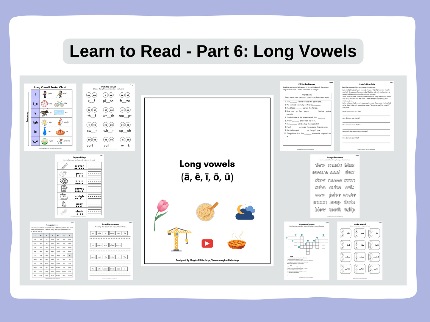 Learn to Read: Part 6 - Long Vowels