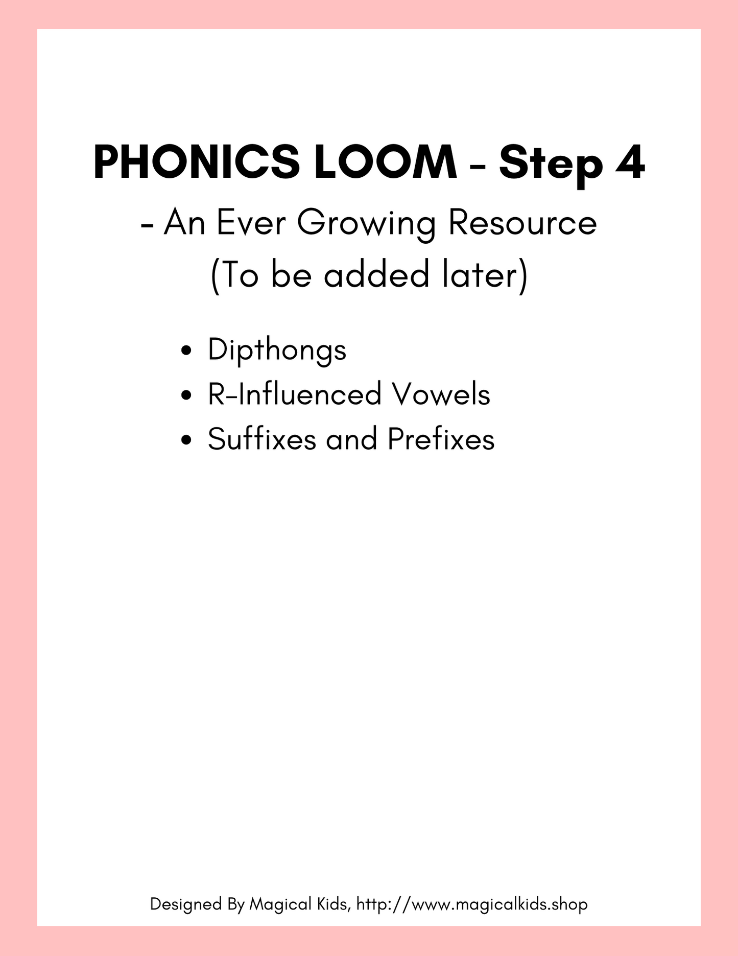 Phonics Loom