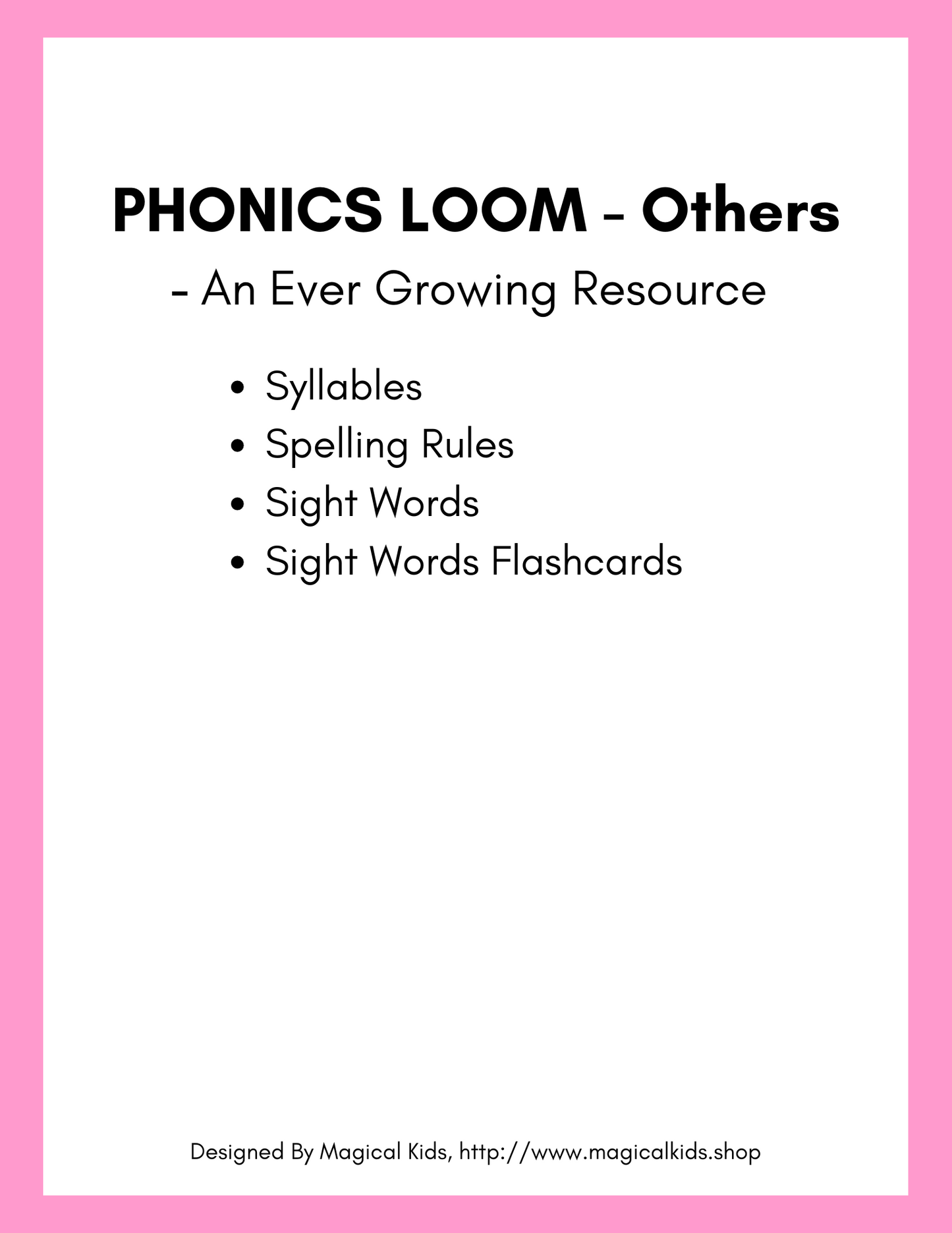 Phonics Loom