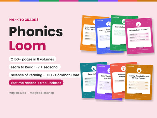 Phonics Loom – Complete Science of Reading Phonics Bundle, Pre-K to Grade 3 (Lifetime Access)