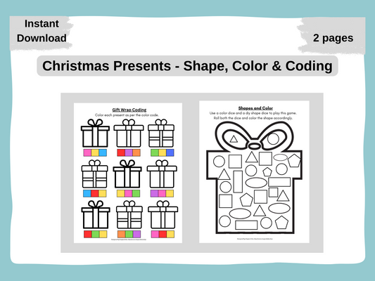 Christmas - Shapes, Color & Coding