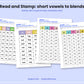 Real vs Nonsense Words: Read and Stamp and Read and Snip