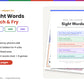 Dolch and Fry Sight Words | Sorted by Phonics Skill | Word Ladders, Heart Words, 320 Sentence Flashcards and Games | K-2 Science of Reading Printable