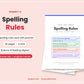 Spelling Rules