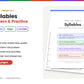 Syllables Posters and Practice | Open and Closed Syllables, 11 Division Rules, Division Mat, Games and Worksheets | 1st and 2nd Grade Phonics Printable
