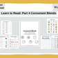 Learn to Read: Part 4 - Consonant Blends