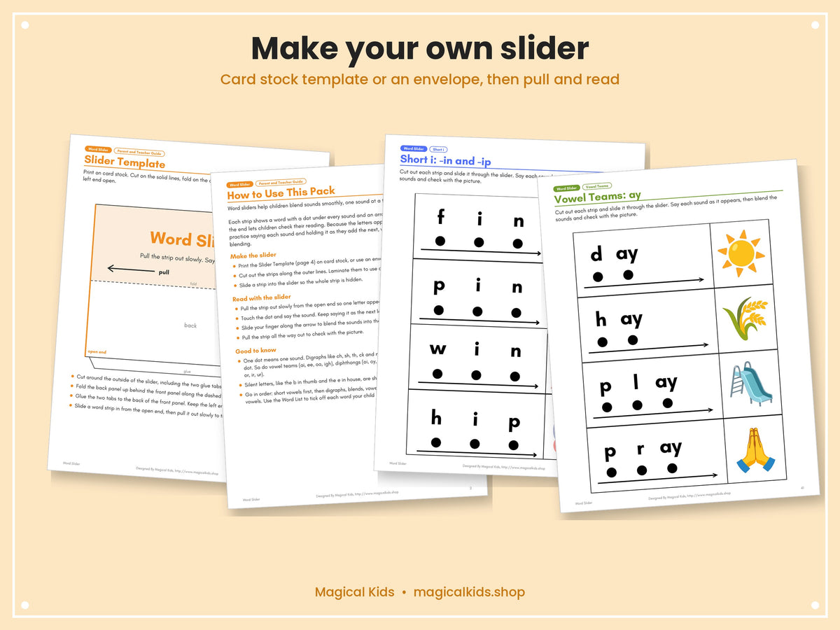 Word Slider with Pictures