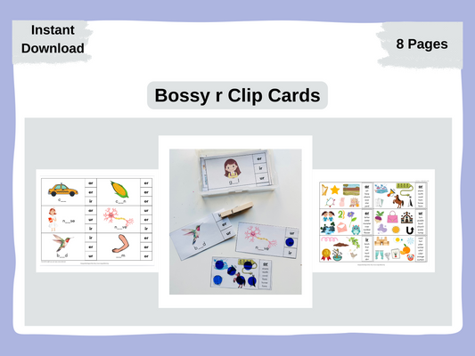 Bossy R Clip Cards
