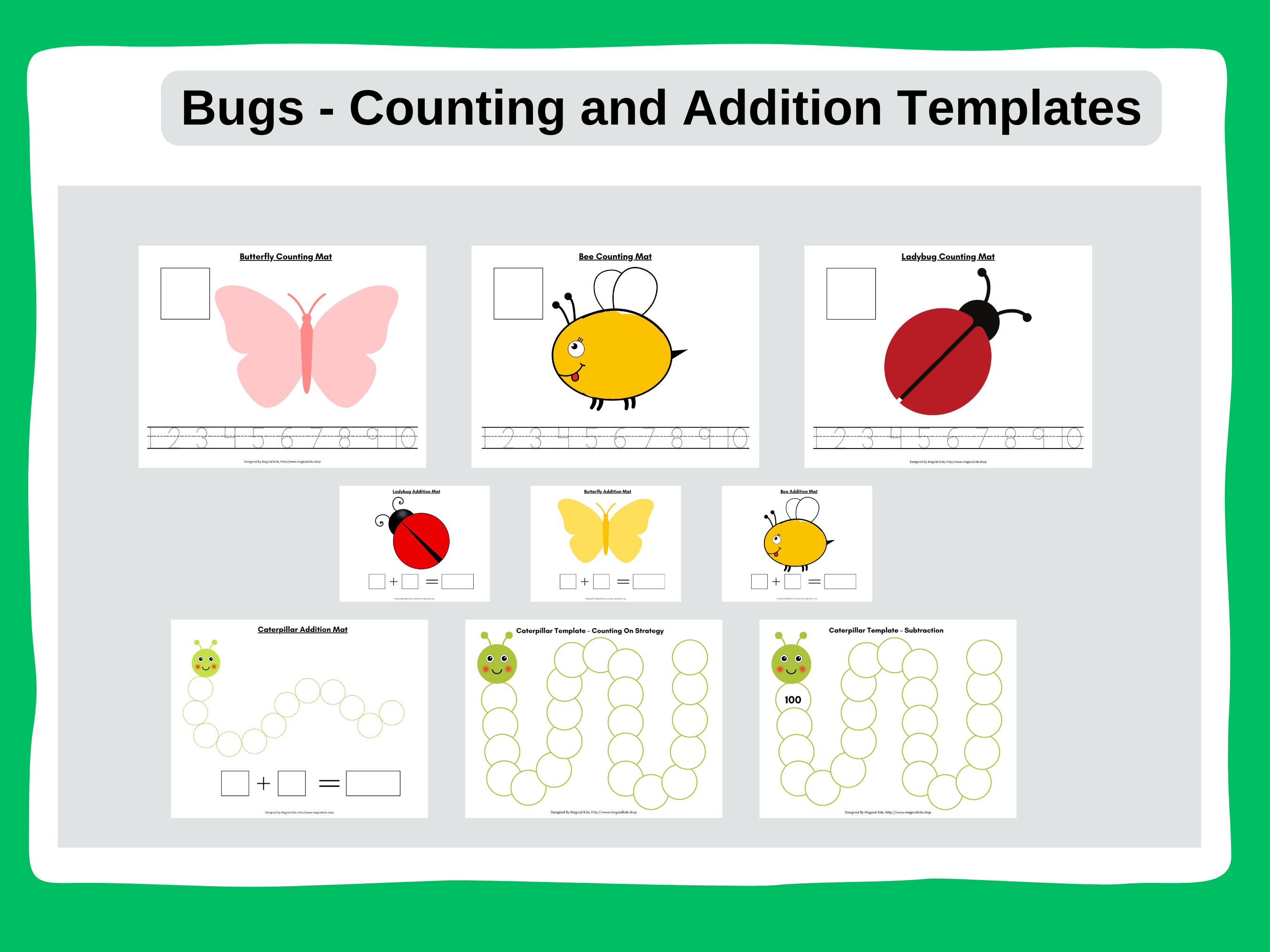 Bug Math Mat Printable Bug Math – Magical Kids