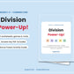 Division Power-Up! Grades 1–3 Math Worksheets | Common Core Aligned | Printable PDF + Answer Key + Parent Guide