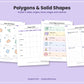 Geometry K–3 | Shapes, Area & Perimeter Worksheets | Common Core