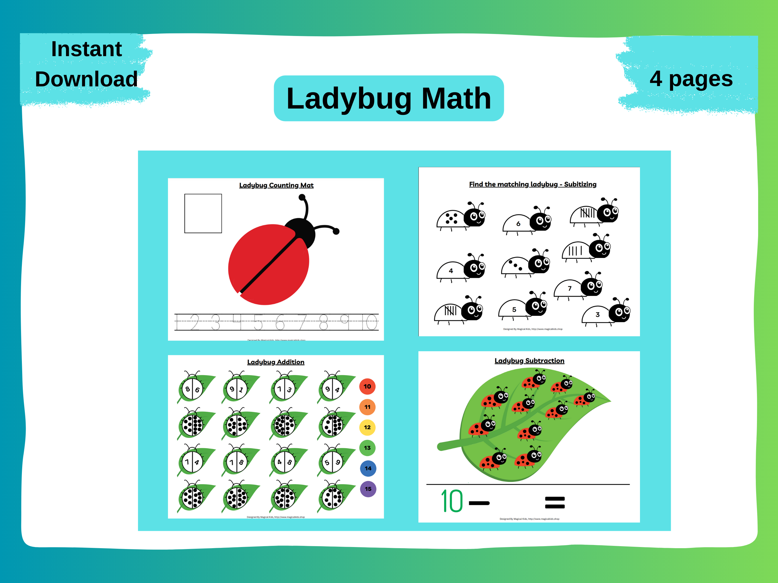 Ladybug Math – Magical Kids