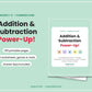 Addition & Subtraction Power-Up! Grades 1–3 Math Worksheets | Common Core Aligned | Printable PDF with Answer Keys