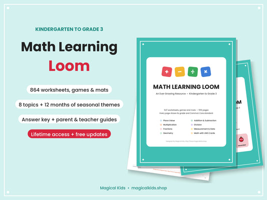 Math Learning Loom | 850+ Page K–3 Math Library | Lifetime Access