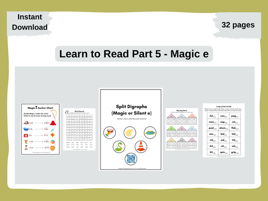 Learn to Read Part 5 - Magic e