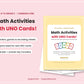 Math Activities with UNO Cards! | Pre-K to Grade 3 Math Centers & Games | Common Core