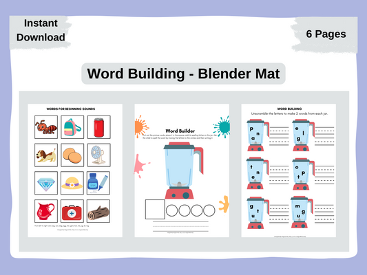 Build a Word - Blender Mat