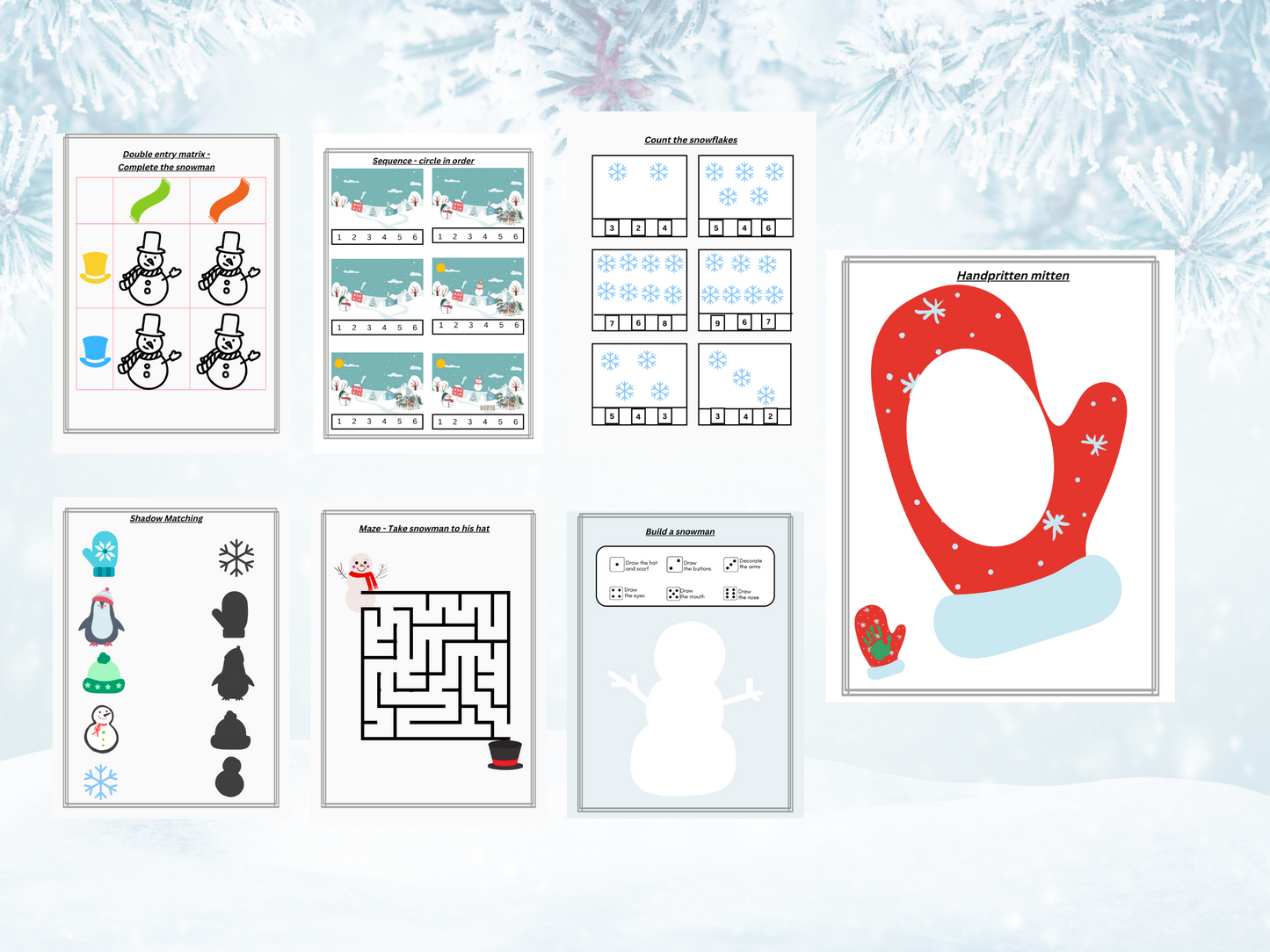 Winter Jan Activity Pack