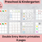 Double entry matrix