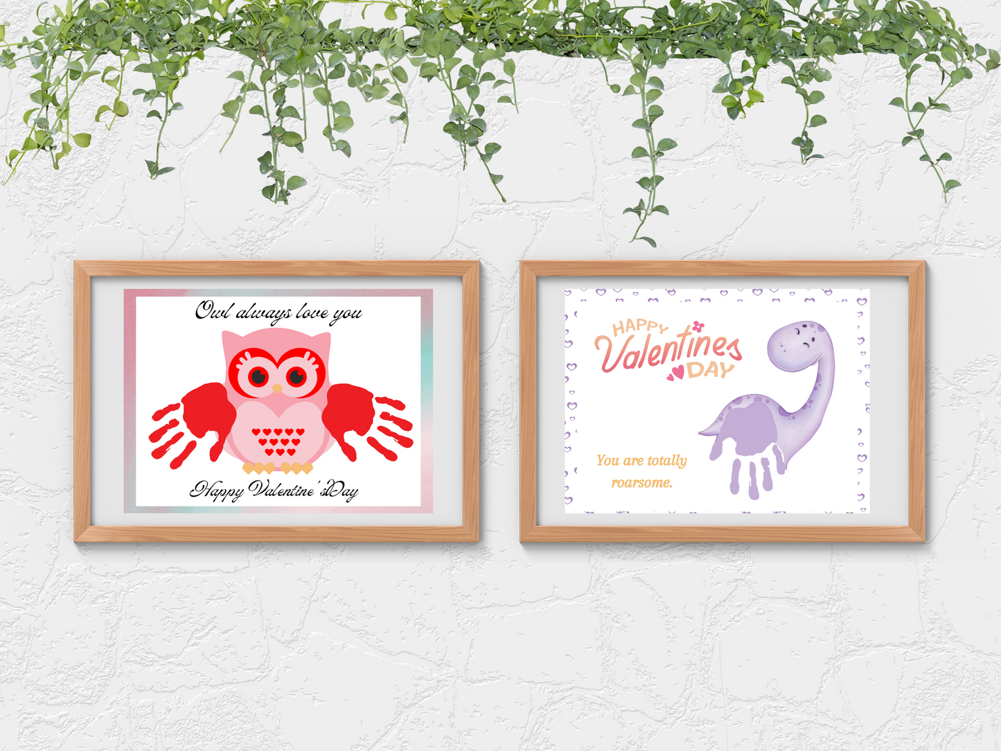 Valentine handprint & footprint