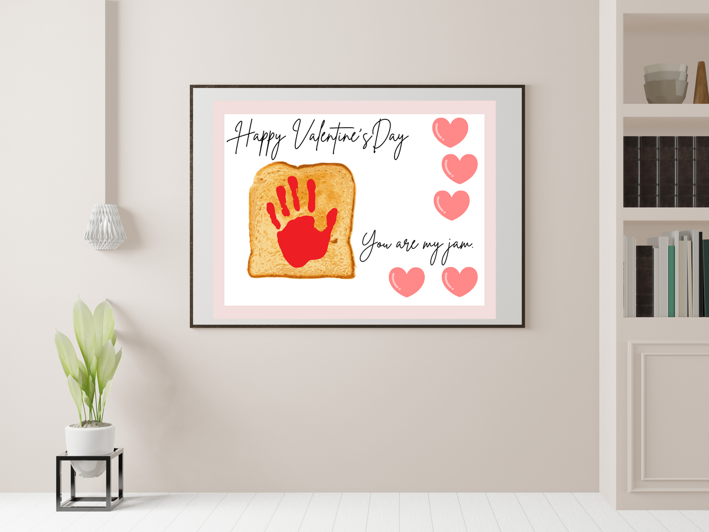 Valentine handprint & footprint